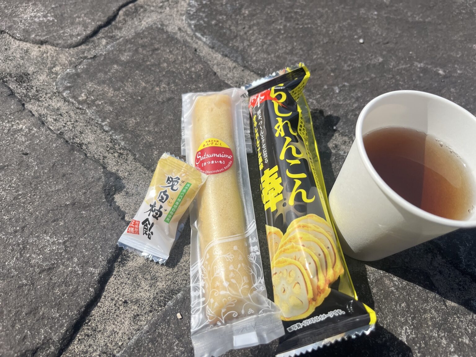 第2エイドで提供された熊本のお菓子